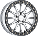 Raceline A14SB-77012+40 Raceline Alpha Bdlk 17X7 5/4.5 (+40Mm) Silver/Blk A14Sb-77012+40