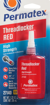 Permatex High Strength Threadlocker Red 36 Ml 27140