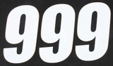D-Cor 45-16-9 D-Cor Number 9 White 6" 3/Pk 45-16-9