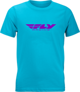 Fly Racing 352-0675YL Fly Racing Youth Fly Corporate Tee Blue/Purple Yl 352-0675Yl