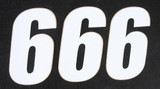 D-Cor Number 6 White 4" 3/Pk 45-14-6
