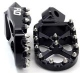 Flo Motorsports Pro Series Foot Pegs Black Cobra Fpeg-801Blk