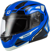 Gmax M1043976 Gmax Md-04 Sector Helmet Blue/Black Lg M1043976