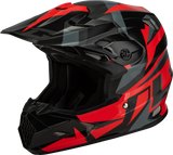 Gmax Mx-96 Splinter Helmet Black/Red Lg D3961156