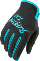 Scorpion Exo Air-Stretch Gloves Grind Black/Teal 2X G46-067