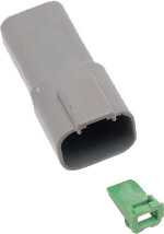 Namz Custom Cycle DR-4G Namz Custom Cycle 4-Wire Grey Deutsch Rcptcl & Wdglck Hd# 72124-94Gy Dr-4G