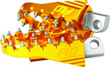 Flo Motorsports FPEG-800GLD Flo Motorsports Moto Style Footpeg Set Gold 2"X3.125" Fpeg-800Gld