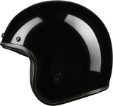 Highway 21 .38 Retro Helmet Gloss Black Md F77-1200M