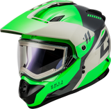 Gmax Gm-11S Ronin Snow Helmet W/ Elec Shield Green/Grey Md A41151165