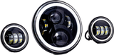 Letric Lighting Co LLC-LHK-7BH Letric Lighting Co 7" Led Hdlgt Kit Blk Halo W/ Mnt Adapter Llc-Lhk-7Bh