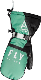 Fly Racing 363-39322X Fly Racing Cascade Mittens Black/Mint 2X 363-39322X
