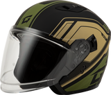 Gmax Of-87 Duke Helmet W/Led Light Matte Blk/Green 3X O1187229