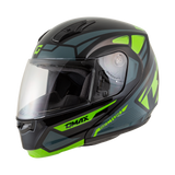 Gmax M1043778 Gmax Md-04 Sector Helmet Black/Grn/Wht 2X M1043778