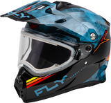 Fly Racing Trekker Cw Conceal Helmet Elec Shld Slate/Black/Red Xl 73-31362X