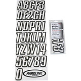 HARDLINE 800CLRBLK Hardline I.D. Sticker Kit - 800 Series - Clear 800Clrblk