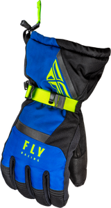 Fly Racing 363-3922X Fly Racing Cascade Gloves Black/Blue/Hi-Vis Xl 363-3922X
