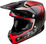 Fly Racing 73-4465M Fly Racing Formula S Carbon Protocol Helmet Black Carbon/Red Md 73-4465M
