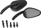 Harddrive Mirrors Black Tapered Black 18-159 Harddrive Mirrors Black Tapered Black 18-159