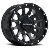 Raceline A95B-47037+38 Raceline Trophy Wheel 14X7 4/137 6+1 (+38Mm) Black A95B-47037+38