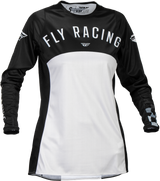 Fly Racing 377-6202X Fly Racing Women'S Lite Jersey Black/Light Grey 2X 377-6202X