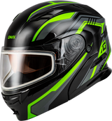 Gmax M201391318 Gmax Md-01S Transistor Snow Helmet Black/Grey/Green 2X M201391318