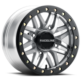 Raceline A91MA-51056-00 Raceline Ryno Bdlk Wheel 15X10 4/156 5+5 (0Mm) Blk/As Cast A91Ma-51056-00