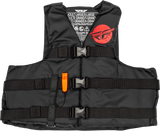Fly Racing 221-304103X Fly Racing Nylon Flotation Vest Black/Red 3X 221-304103X