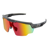 BOBSTER WHEELIE : BWHE01 Bobster Wheelie Cycling Sunglass Gloss Clr Gry Smoked Blk/Rd Re Wheelie : Bwhe01