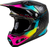 Fly Racing 73-44452X Fly Racing Formula S Carbon Legacy Helmet Black/Electric Blu/Fuschia 2X 73-44452X