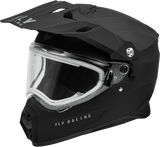 Fly Racing Trekker Cw Solid Helmet Elec Shld Matte Black 2X 73-313662X