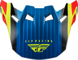Fly Racing Formula Carbon Prime Visor Hi-Vis/Blue/Red Md/Lg 73-47102M