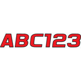 HARDLINE REBLK700 Hardline I.D. Sticker Kit - 700 Series - Red Reblk700