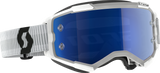 Scott Fury Goggle White Blue Chrome Works 272828-0002349 Scott Fury Goggle White Blue Chrome Works 272828-0002349