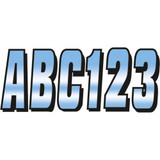 HARDLINE CHBLK320 Hardline I.D. Sticker Kit - 320 Series - Blue Gradation Chblk320