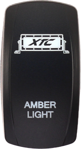 Xtc Power Products Dash Switch Rocker Face Amber Light Bar Sw00-00101001