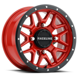 Raceline Krank Wheel 14X7 4/110 5+2 (+10Mm) Blk/Red A94R-47011+10