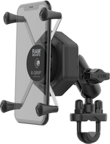 Ram RAM-B-149Z-A-UN10462 Ram X-Grip Vibe-Safe L Phone Mount With U-Bolt Base Short Ram-B-149Z-A-Un10462