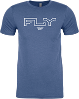 Fly Racing 354-0310L Fly Racing Fly Edge Tee Cool Blue Heather Lg 354-0310L