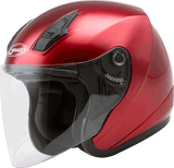 Gmax Of-17 Open-Face Helmet Candy Red Xs G317093N