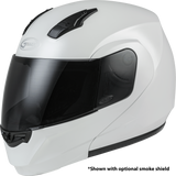Gmax G104085 Gmax Md-04 Modular Helmet Pearl White Md G104085