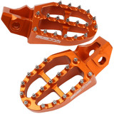 Zeta Aluminum Footpegs Orange Ze93-1827 Zeta Aluminum Footpegs Orange Ze93-1827