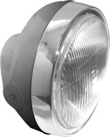 Emgo Headlight Hon Style 6 1/4" Black 66-64313D