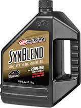 Maxima 359128B Maxima Synthetic Blend Motor Oil 4T 20W50 1Gal 359128B