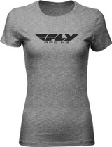 Fly Racing 356-03632X Fly Racing Women'S Fly Corporate Tee Dark Grey Heather 2X 356-03632X