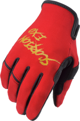 Scorpion Exo Air-Stretch Gloves Grind Red/Gold 3X G46-018