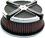 Harddrive 120332 Harddrive X-Force Air Cleaner Kit Chrome/Black 120332