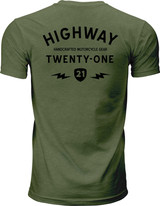 Highway 21 489-1930S Highway 21 Halliwell Tee Green Sm 489-1930S
