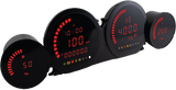 Koso 4 Piece Red Led Gauges `14-22 Flht Flhx Fltr Ba064921