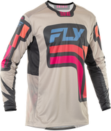 Fly Racing 378-7242X Fly Racing Lite Vice Jersey Light Grey/Pink/Coral 2X 378-7242X