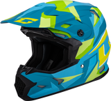 Gmax D3961186 Gmax Mx-96 Splinter Helmet Matte Blue/Green Lg D3961186